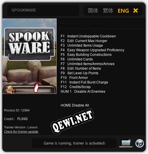 SPOOKWARE: ТРЕЙНЕР И ЧИТЫ (V1.0.2)