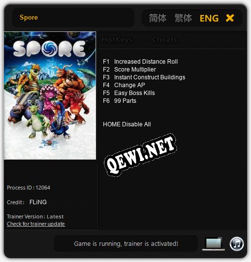 Spore: ТРЕЙНЕР И ЧИТЫ (V1.0.32)