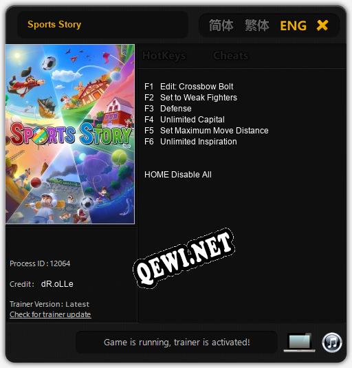 Sports Story: Трейнер +6 [v1.2]