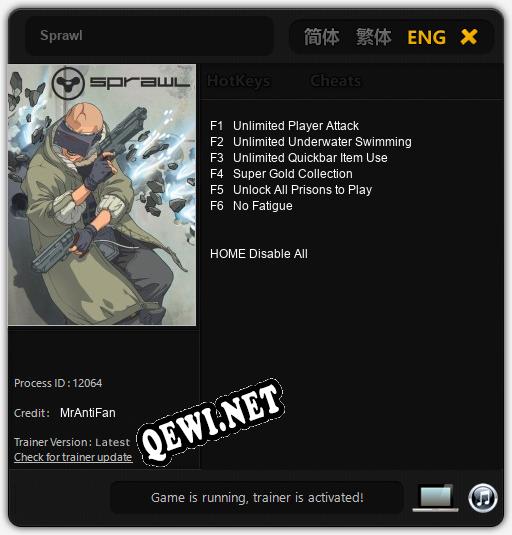 Sprawl: Трейнер +6 [v1.4]
