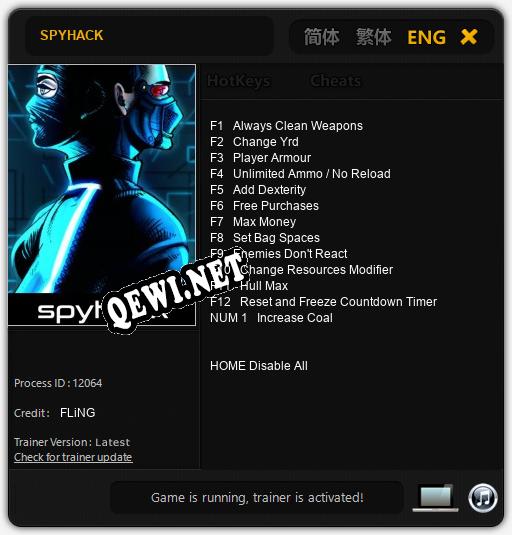 SPYHACK: Читы, Трейнер +13 [FLiNG]
