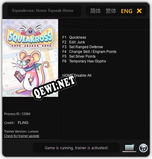 Squeakross: Home Squeak Home: Читы, Трейнер +6 [FLiNG]