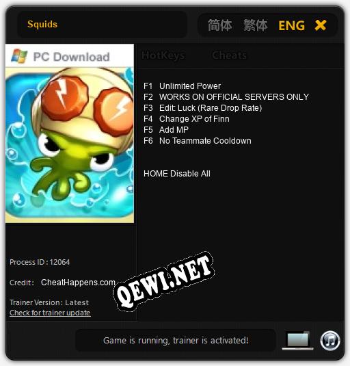 Squids: ТРЕЙНЕР И ЧИТЫ (V1.0.48)