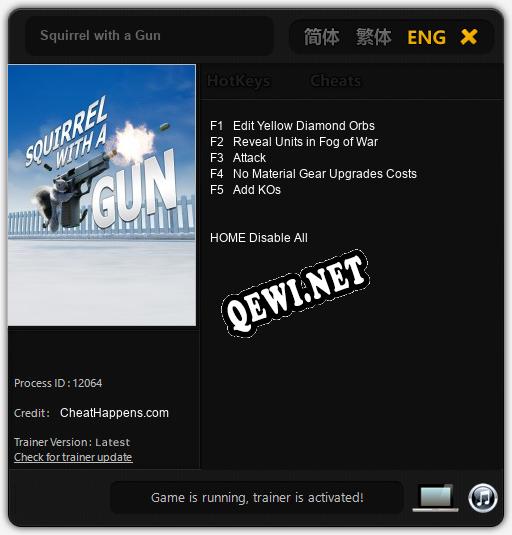 Squirrel with a Gun: ТРЕЙНЕР И ЧИТЫ (V1.0.15)