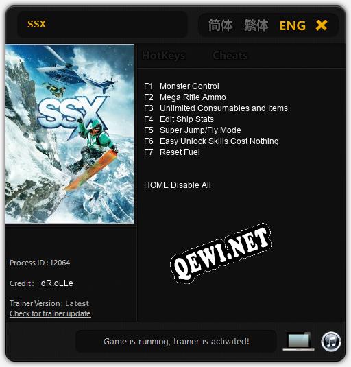 SSX: ТРЕЙНЕР И ЧИТЫ (V1.0.76)