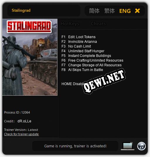 Stalingrad: ТРЕЙНЕР И ЧИТЫ (V1.0.67)