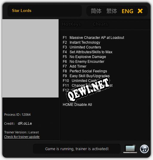 Star Lords: Трейнер +12 [v1.4]