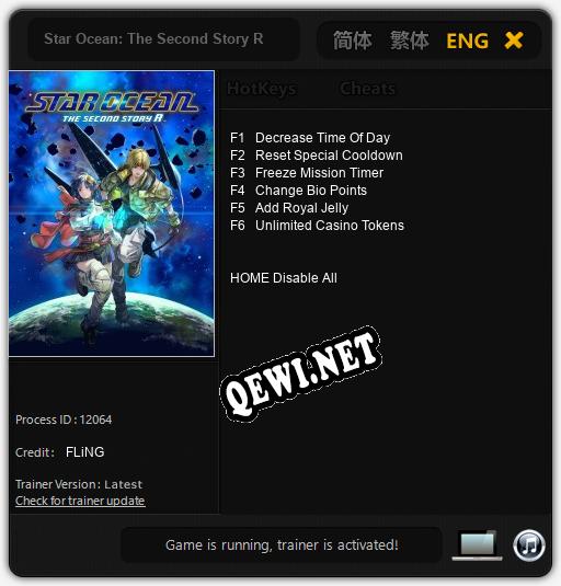 Трейнер для Star Ocean: The Second Story R [v1.0.5]