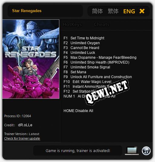 Star Renegades: Трейнер +13 [v1.6]