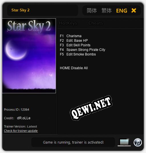 Star Sky 2: Читы, Трейнер +8 [MrAntiFan]