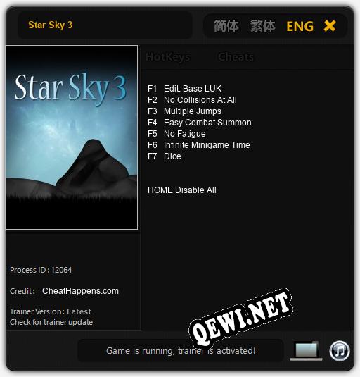 Star Sky 3: Читы, Трейнер +7 [CheatHappens.com]