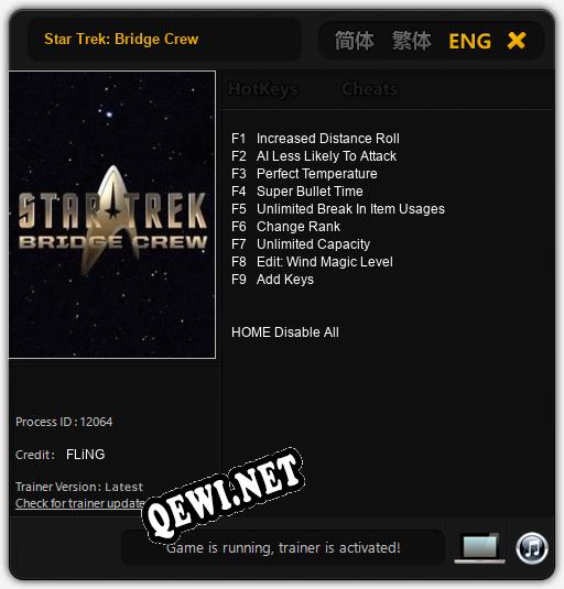 Star Trek: Bridge Crew: Трейнер +15 [v1.3]