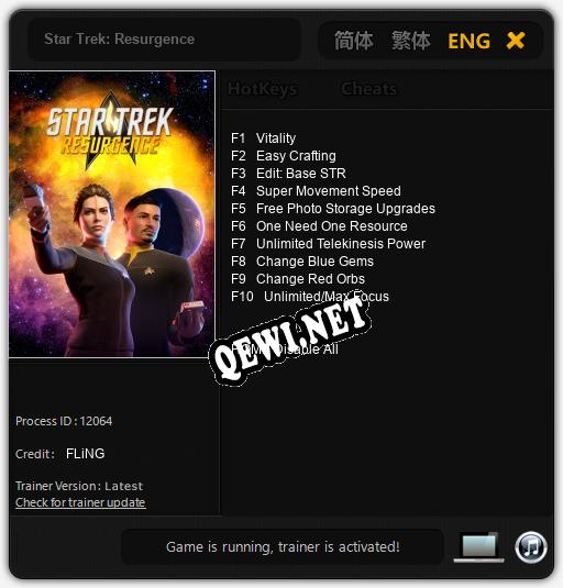 Star Trek: Resurgence: ТРЕЙНЕР И ЧИТЫ (V1.0.76)
