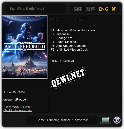 Star Wars: Battlefront 2: Читы, Трейнер +6 [dR.oLLe]
