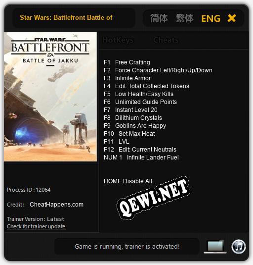 Трейнер для Star Wars: Battlefront Battle of Jakku [v1.0.9]