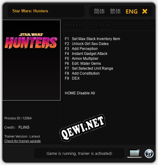 Star Wars: Hunters: Трейнер +9 [v1.9]