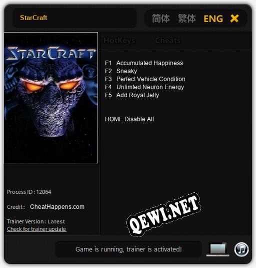 Трейнер для StarCraft [v1.0.1]