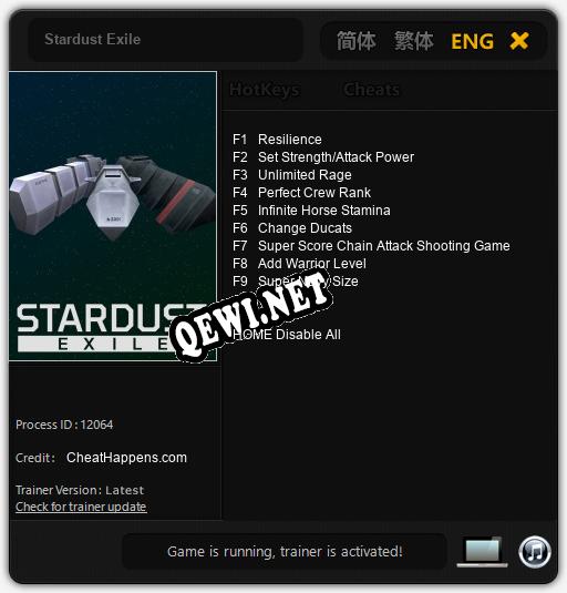 Stardust Exile: Трейнер +9 [v1.8]