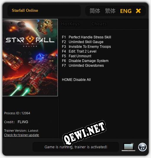 Starfall Online: Читы, Трейнер +7 [FLiNG]