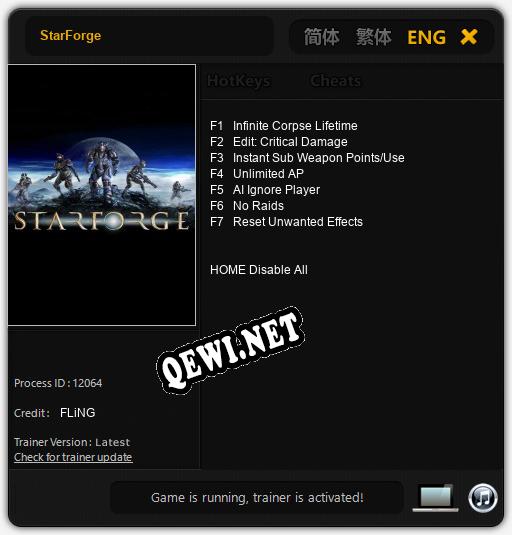 StarForge: ТРЕЙНЕР И ЧИТЫ (V1.0.31)