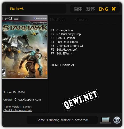 Starhawk: Читы, Трейнер +7 [CheatHappens.com]