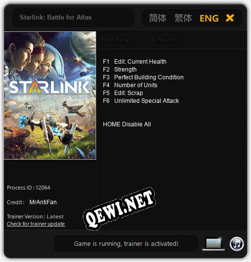 Трейнер для Starlink: Battle for Atlas [v1.0.2]