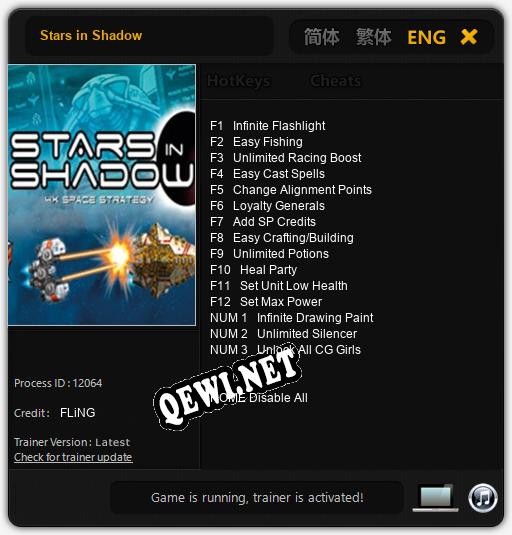 Stars in Shadow: Читы, Трейнер +15 [FLiNG]