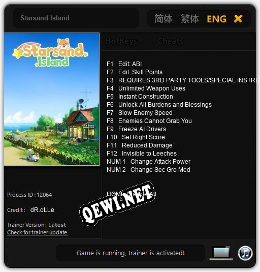 Starsand Island: Трейнер +14 [v1.4]