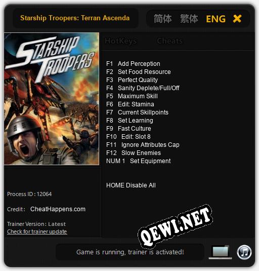Starship Troopers: Terran Ascendancy: ТРЕЙНЕР И ЧИТЫ (V1.0.37)