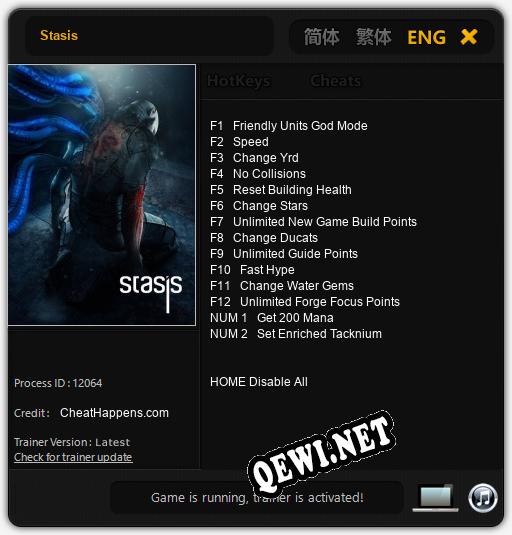 Stasis: Трейнер +14 [v1.8]