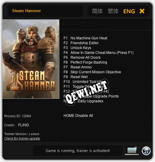Трейнер для Steam Hammer [v1.0.6]