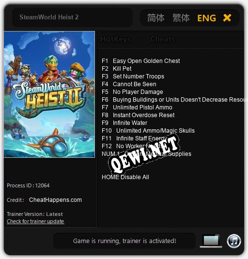 SteamWorld Heist 2: ТРЕЙНЕР И ЧИТЫ (V1.0.37)
