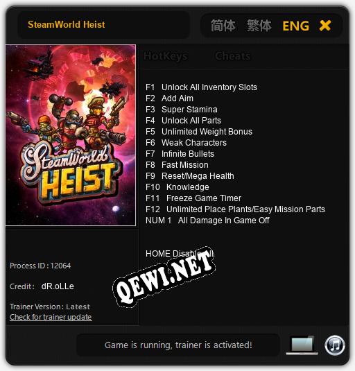SteamWorld Heist: Трейнер +13 [v1.7]