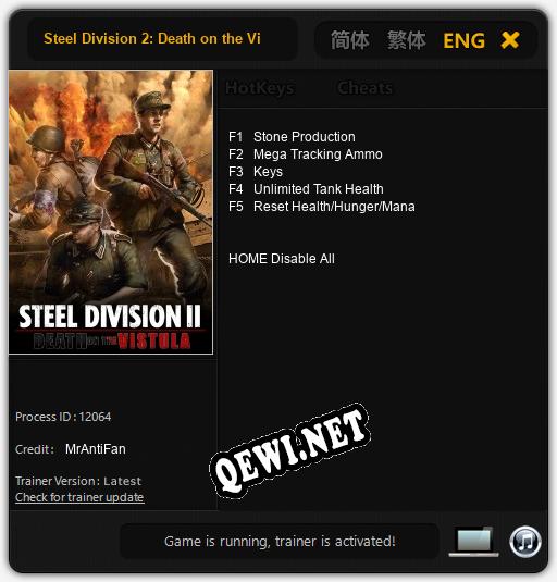 Steel Division 2: Death on the Vistula: Трейнер +5 [v1.7]