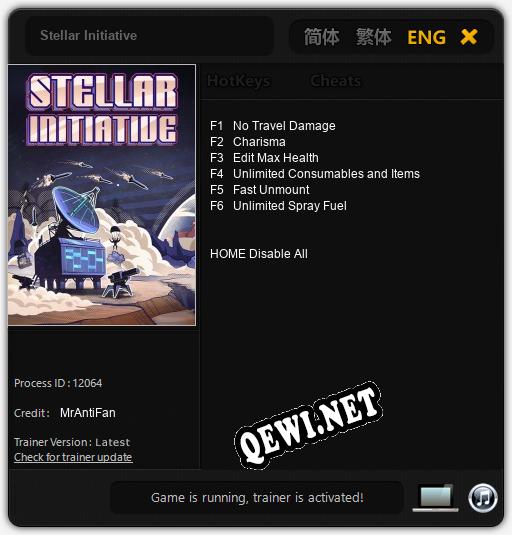 Stellar Initiative: ТРЕЙНЕР И ЧИТЫ (V1.0.41)