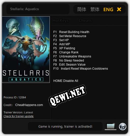 Stellaris: Aquatics: ТРЕЙНЕР И ЧИТЫ (V1.0.46)