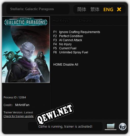 Stellaris: Galactic Paragons: Читы, Трейнер +6 [MrAntiFan]