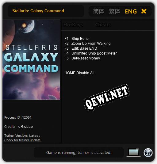 Stellaris: Galaxy Command: Трейнер +5 [v1.1]
