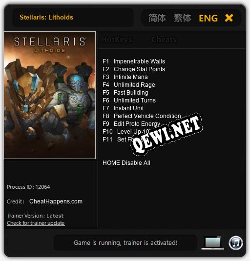 Stellaris: Lithoids: Читы, Трейнер +11 [CheatHappens.com]