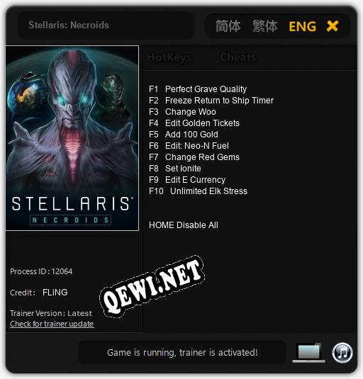 Stellaris: Necroids: Трейнер +10 [v1.1]