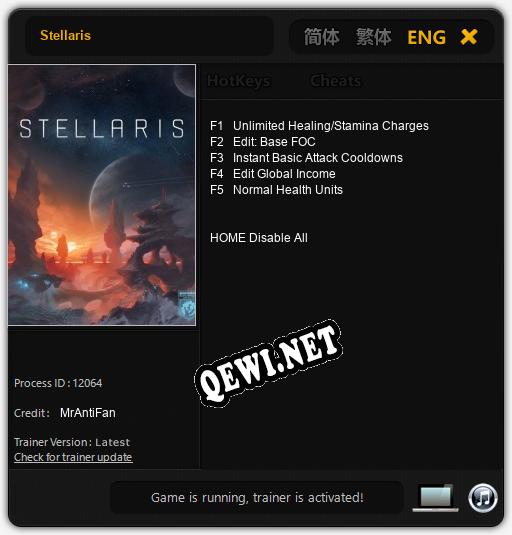 Stellaris: Трейнер +5 [v1.9]