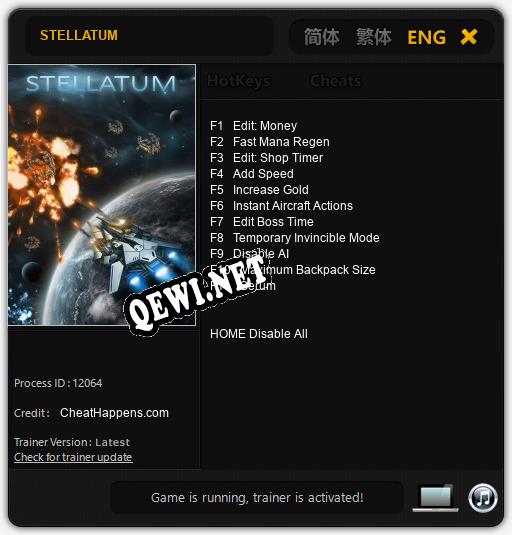 STELLATUM: Читы, Трейнер +11 [CheatHappens.com]