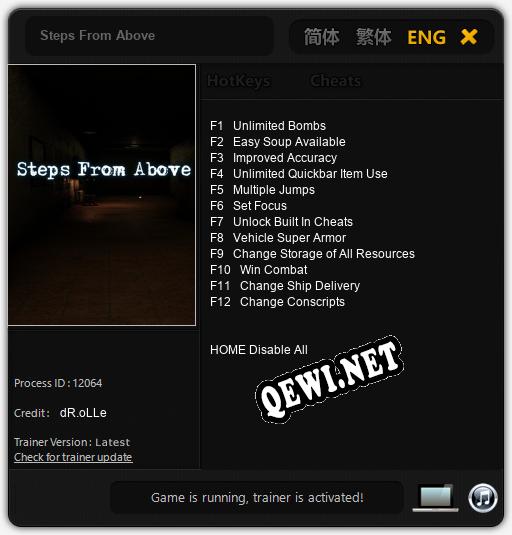 Steps From Above: Читы, Трейнер +12 [dR.oLLe]