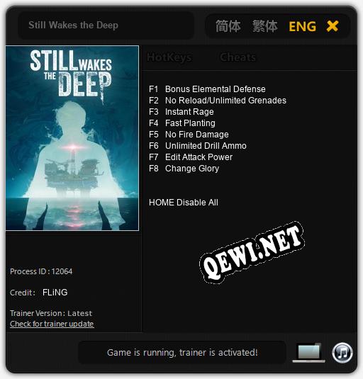 Still Wakes the Deep: Читы, Трейнер +8 [FLiNG]