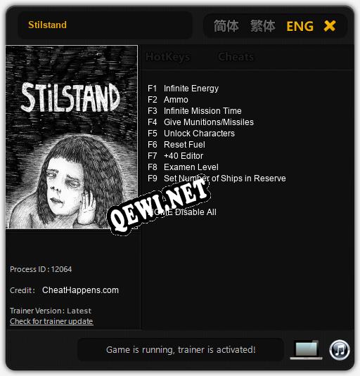 Трейнер для Stilstand [v1.0.5]
