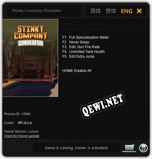 Трейнер для Stinky Company Simulator [v1.0.4]