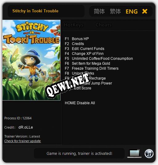 Stitchy in Tooki Trouble: Читы, Трейнер +11 [dR.oLLe]