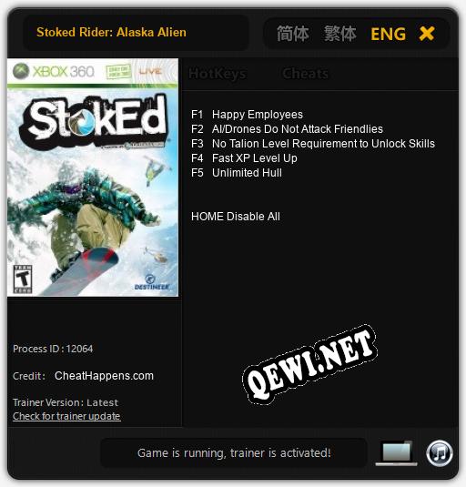 Stoked Rider: Alaska Alien: Трейнер +5 [v1.4]