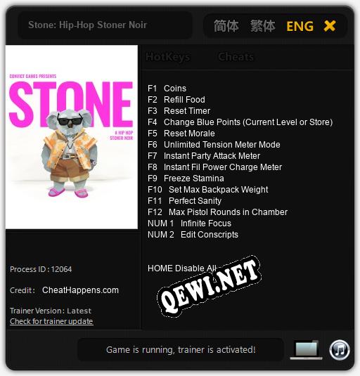 Трейнер для Stone: Hip-Hop Stoner Noir [v1.0.6]