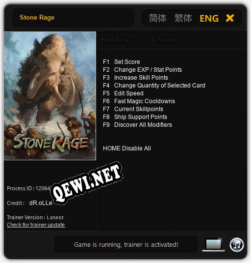 Трейнер для Stone Rage [v1.0.2]